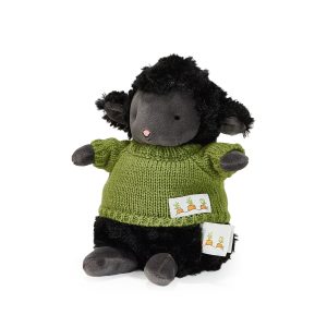 Wee Kiddo the Lamb with Green Sweater- Black