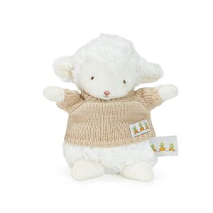 Wee Kiddo the Lamb with Tan Sweater- White