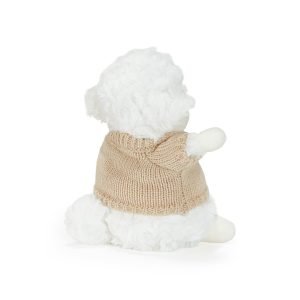 Wee Kiddo the Lamb with Tan Sweater- White