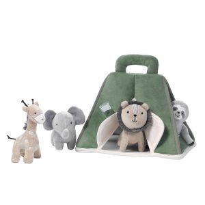 Safari Tent Interactive Plush Toy with Animals